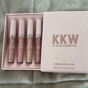 KKW by Kylie Cosmetics crème liquid lipstick 
Kimberly•Kim•Kiki•Kimmie